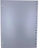 DULA Tabbladen plastic A tot Z - A4 - Grijs - Alfabet - 23 gaten - PP