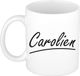 Bellatio Decorations Carolien Naam koffiemok - beker - met sierlijke letters - wit