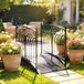 Pont de jardin baroque 91cm noir
