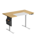 Ochama Bureau réglable en hauteur avec fonction mémoire et port USB-C blanc et chêne - 120 x 60 cm