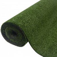 vidaXL Gazon Artificiel Tapis de Gazon Pelouse Artificielle Gazon Synthétique Jardin Patio Balcon Terrasse Extérieur 7/9 mm 1x25 m Vert