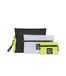 Seven Trio Clutch Tech, gris noir jaune pour petits accessoires, Noir, Taille unique, moderne
