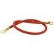 cyclingcolors 1 x batterijkabel rood 50 cm buitenmantel PVC met ring voor voertuig auto motorfiets tractor
