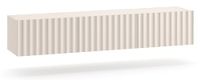 Selsey Derriva Lowboard Tv-meubel, 170 cm, met gegroefde fronten, softclose, hangend, lichtbeige