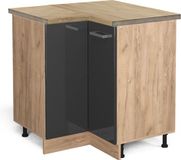 Vicco R-Line Hoekkast – 75.6 cm, WB Eik Antraciet Hoogglans