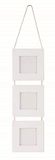 GLOREX 6 2027 039 kartonnen fotolijsten 3-voudig 7,5 x 7,5 cm wit, natuur