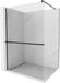 Mexen Kioto+ paroi de douche avec étagère Walk-in 135 x 200, transparent, noir