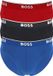 Boss HUGO BOSS Power briefs (3-pack) - heren slips - rood - blauw - zwart