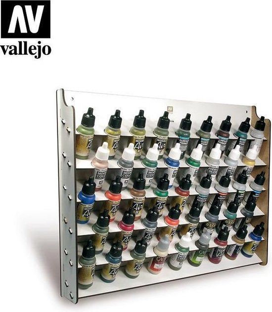 Vallejo Wall Mounted Paint Display Verfrek - Voor 43 flesjes - 26010
