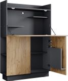 Vicco Alena Secretaire bureau – 85 x 27 cm Antraciet
