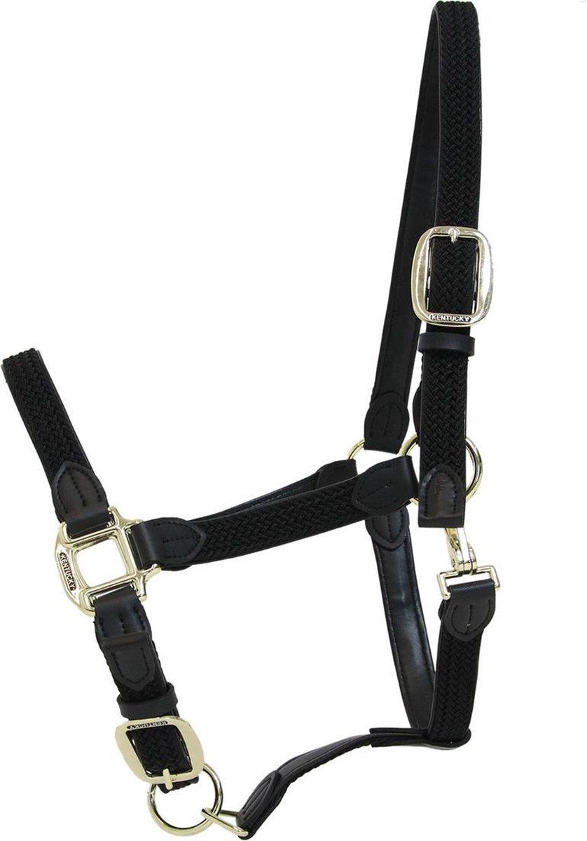 Kentucky Halster Gevlochten - Black - paard