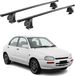 Omac Porte-bagages en acier pour Mazda 121, modèle 5 portes, année de construction 1996-2002, verrouillable, 2 pièces, noir