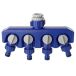 Bol Universal Top Line Schlauchverteiler, 4 voies, bleu