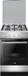 FAGOR Gazfornuis FACG202S, 4 pits gaz, 74 litre, 50 x 60 cm, argent, convection naturelle
