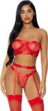 Forplay Good As Gold Lingerie Set - Lingerie Set red L