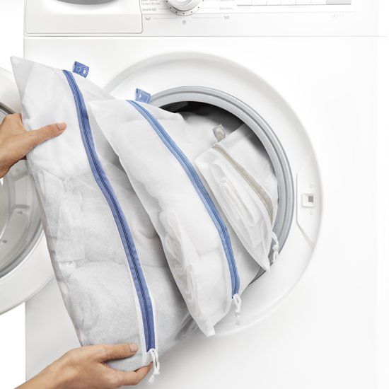 Rayen 3 Stevige waszakken - 3 maten - S 60 x 20 cm M 50 x 40 cm L 70 x 50 cm