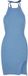Urban Classics Rib Knit Neckholder Jurk Dames Blauw 5XL