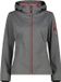 CMP Dames softshell waterdichte jas met capuchon, grijs/roze, 3XL