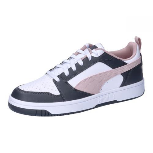 PUMA Unisex Rebound V6 LowTrack Schoen, Sterke Grijze Mauve Mist PUMA Wit, 44.5 EU