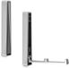 Sotech 2 stuks uitklapbare haken Bari chroom bolvormig design 120 x 16 x 15 mm incl. bevestigingsschroeven
