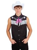 Rubies Cowboyset voor volwassenen, vest met sjaal en hoed