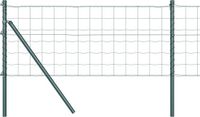 vidaXL Euro-hek met grondbevestiging 25 x 0,8 m pvc-coated staal groen