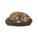 Ferplast Hondenbedkussen voor Kleine Honden, Kattenbed, Wasbare Synthetische Bouclé Stof, Zachte Vulling, 55 x 36 xh 3 cm. Groen
