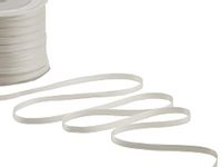 Furlanis Dubbel satijnen lint, Italiaans weefsel, natuurlijk wit, 6 mm x 100 m