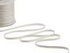 Furlanis Dubbel satijnen lint, Italiaans weefsel, natuurlijk wit, 6 mm x 100 m