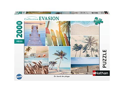 Nathan - Puzzel 2000 stukjes aan de strandrand - 4005556873104