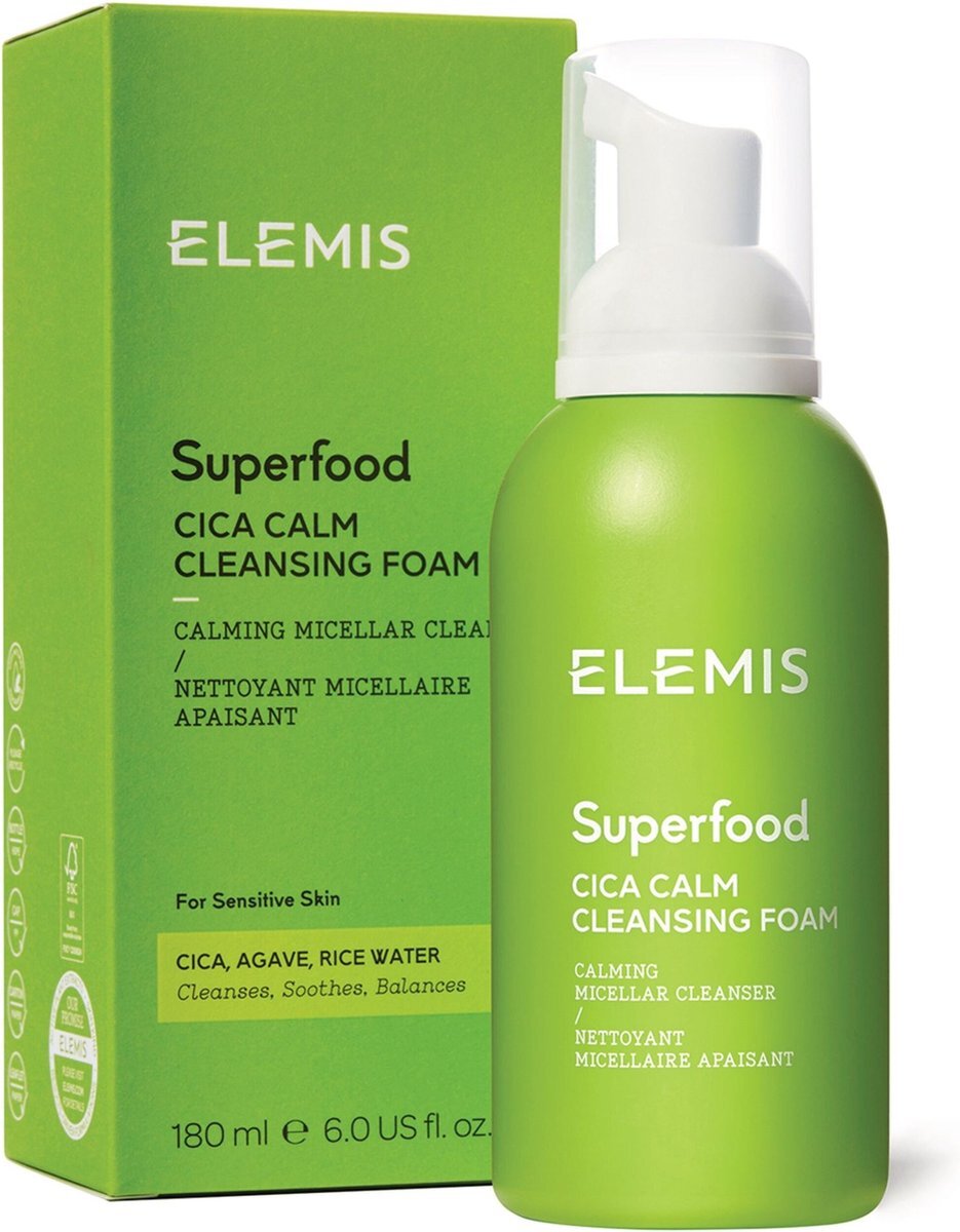 Elemis Superfood Cica Calm Cleansing Foam 180 Ml