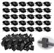 60 serre-câbles sans adhésif, réutilisable, pour câbles de 2,5-6 mm², noir