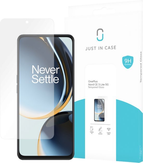 Just in Case Just in Case Gehard Glas Clear Screenprotector OnePlus Nord CE 3 Lite 5G