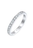 Elli Elli Ring Dames band Memoire met kristallen in 925 sterling zilver