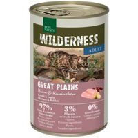 REAL NATURE Echte Natuur Wilderness natvoer kat, volwassen Great Plains Kip en konijn 12x400 g