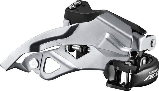 Shimano Acera FD-T3000 Voorderailleur - 3x9 Speed - Top Swing - Zwart