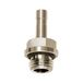Riegler Schroefdraad-steeknippel "click-clock", G 1/2 a., voor buitenslang Ø 10 mm, werkdruk max. 16 bar, messing vernikkeld