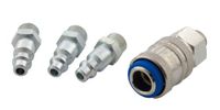 Mecafer 156430 snelle koppelingsset 1/4-inch mannetje met 3 inzetstukken en 1 universele koppeling