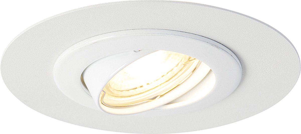 QAZQA Edu - Inbouwspot - Ø 13 cm - Wit