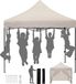 Merkloos Pavillon de jardin pliable - Auvent d'extérieur - Tente pop-up - Protection UV - 289 cm x 330 cm x 289 cm