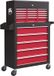 HOMCOM Chariot à outils, Acier, 14 tiroirs, Rouge
