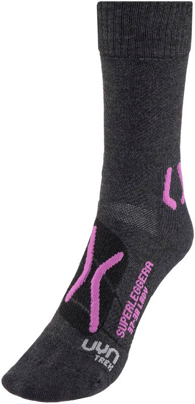UYN Trekking Superleggera Sokken Dames grijs/violet 41/42 2019