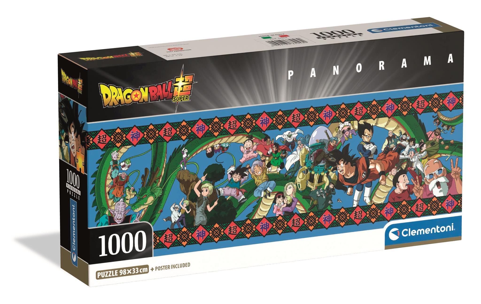 Clementoni 37058 Puzzel 1000 Stukjes Dragon Ball Panorama Compact Box
