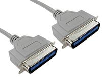 RS PRO Parallelle kabel Centronics stekker Centronics stekker L. 3m, grijs