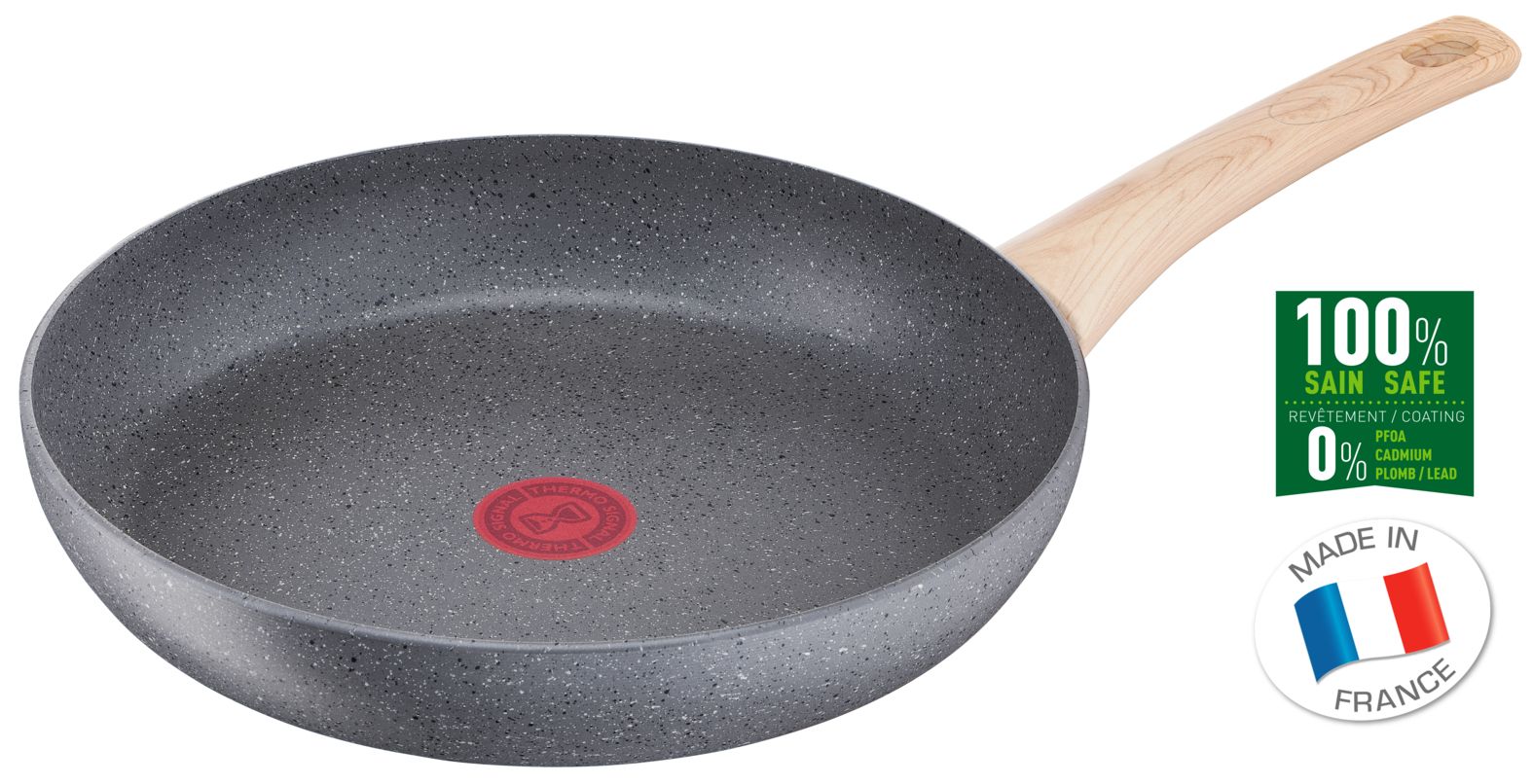 Tefal Natural Force Koekenpan - 30 cm - Grijs