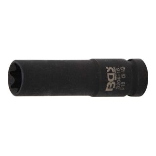 BGS Kracht dopsleutel E-profiel - 12,5 mm (1/2") - E18 mm - 1 stuk