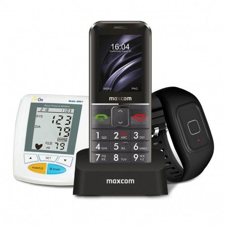 Maxcom Comfort MM735 - Zwart - Instapmodel telefoon - 2.2" scherm - 2G - SOS Armband