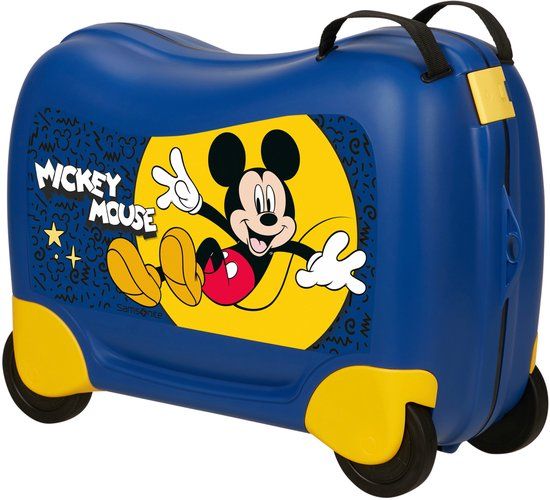 Samsonite Kinderkoffer - Dream2Go Disney Ride-On Mickey Happy blauw 52cm