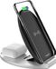 HAVIT W3005 Chargeur 2en1 Chargeur sans fil 10W Station de recharge pour téléphone portable Noir