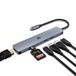 USB C HUB, USB 3.0 HUB, USB-adapter docking, ultradunne draagbare data-hub, 7-in-1 USB C HUB met 4K HDMI, 100 W PD, 2 USB 3.0, USB C 3.0, SD/TF kaartlezer, compatibel met Windows